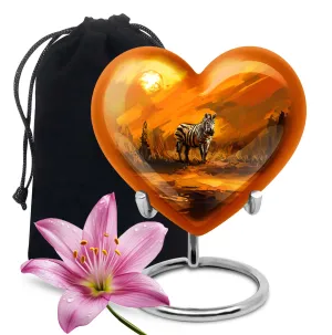Zebra Large Urn - A dignified tribute to adults with memorial urns