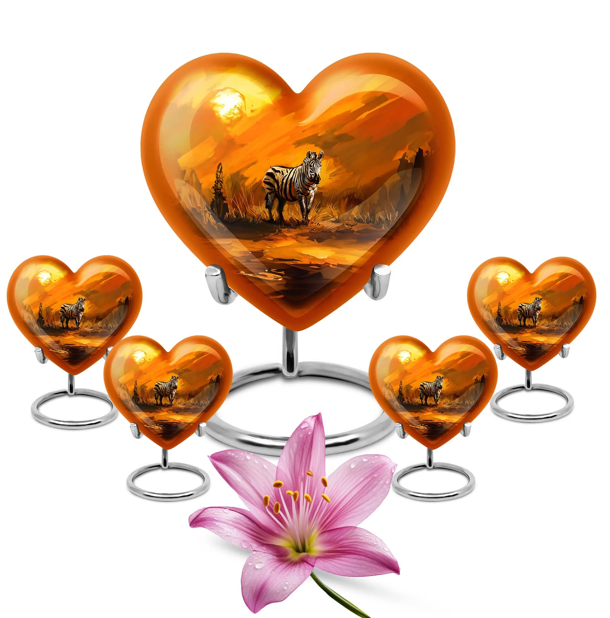 Zebra Large Urn - A dignified tribute to adults with memorial urns